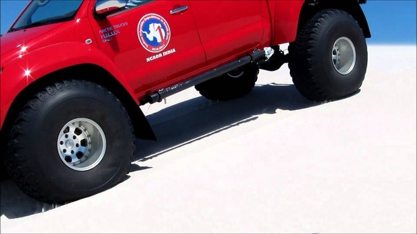 Arctic Trucks driving in the