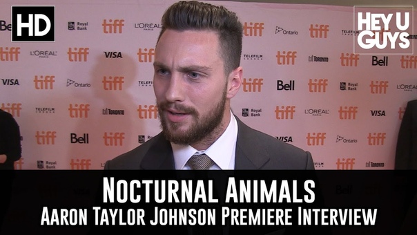 Aaron Taylor Johnson Premiere Interview Nocturnal Animals ( TIFF