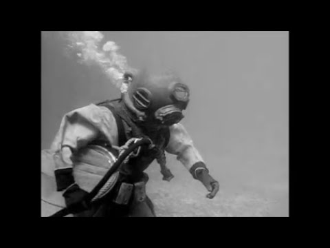 Actress Kathie Browne In Classic Hard Hat Diving