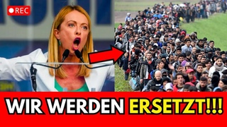 Giorgia Meloni: Unsere Geburtenraten sinken, Migranten ersetzen uns!