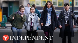 Watch again: Greta Thunberg arrives at court for trial over Mayfair oil protest