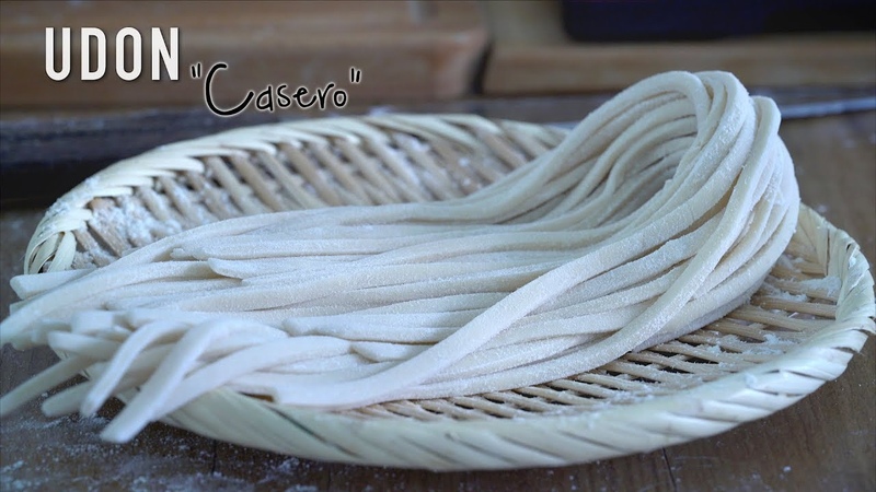 Fideos tipo Udon Casero Homemade Udon Noodles