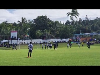 Fiji International Mohammed Raheem scores a brilliant free-kick for Ba FC