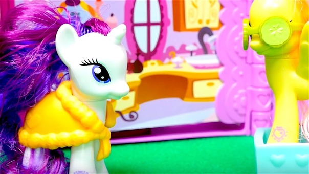 My Little Pony toys Raritys booktique playset Girls Toys Videos Fluttershy has a spa