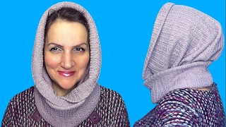 ШАПКА или КАПЮШОН - МЯГКИЙ головной убор из трикотажа своими руками