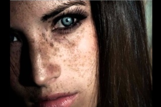 Beautiful women with freckles