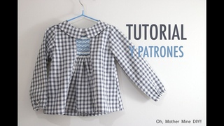 Como hacer blusa nido de abeja niños (patrones gratis)