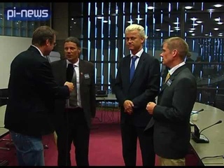Interview Geert Wilders, Oskar Freysinger & Christian Jung in Den Haag