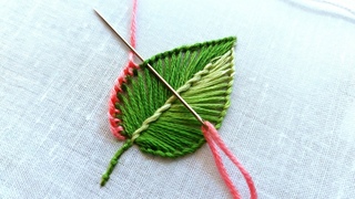 Very pretty leaf design|hand embroidery|embroidery|design