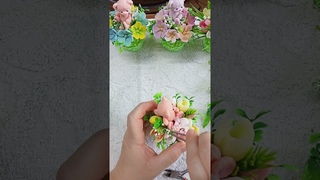 МыловарениеСборка букета Мишка с цветамиМиниатюра.