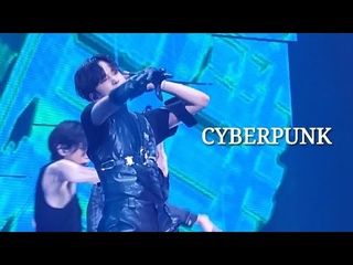 230428 THE FELLOWSHIP : BREAK THE WALL ANCHOR IN SEOUL CYBERPUNK ATEEZ YUNHO FOCUS FANCAM