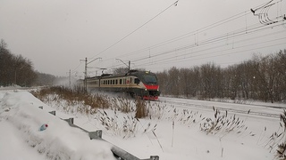 Электропоезд ЭП2Д-0051 ЦППК станция Яхрома