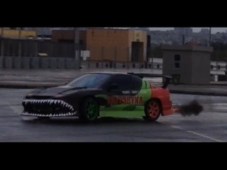 Black Devil 200SX 1JZ DANKO - Drift, Exhaust, BLOW, FIRE, Amazing Sounds