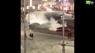 Видео опасного дрифта в центре Харькова