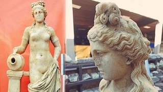 Beautiful Water-Nymph Marble Statue Found in Amastris Ancient City