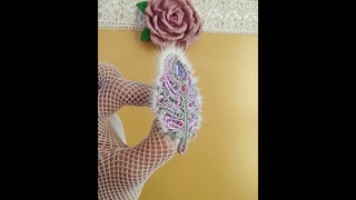 Сутажная брошь Перо Сирень. #jewelry #diy #украшения #soutache #handmade #брошь #вышивка