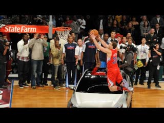 Blake Griffin jumps over a car to win the 2011 NBA Slam Dunk Contest | ESPN Archives