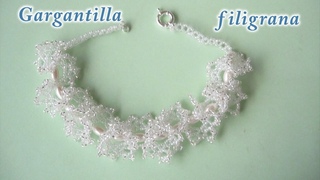 - DIY - gargantilla filigrana de arroces gigantes - Bricolage - choker riz gant filigran