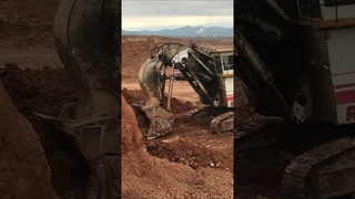 Huge Terex RH170 Shovel Excavator Working On Mines - #shorts