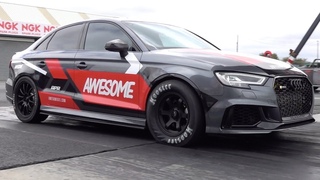 AWESOME GTI 720BHP AUDI RS3 - 1/4 MILE  @ 143MPH