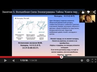 Занятие 5. Волшебная Сила Эннеаграммы  Тайны ’Книги перемен’ . Карты  Галина Шмерлинг