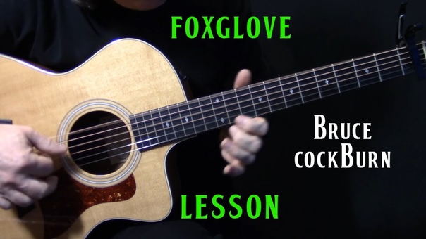 how to play Foxglove on guitar by Bruce Cockburn, acoustic guitar lesson