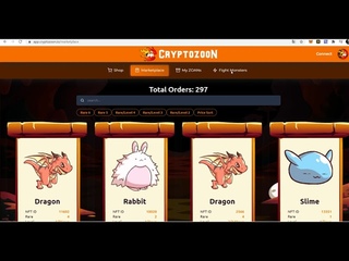 Airdrop Cryptozoon NFT Game, pagando 1,500 tokens ZOAN - Jogo de batalha estilo Cryptoblades