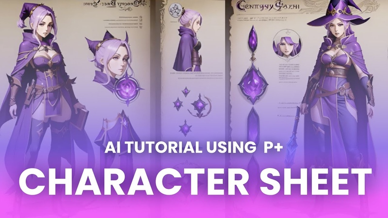 Character Sheet Concept with AI. Phygital+