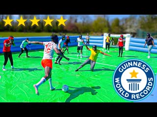 WORLD'S BIGGEST SLIP 'N' SLIDE FOOTBALL MATCH EVER!!