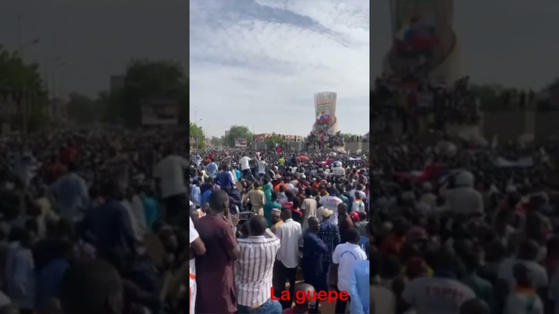Niger, La population de Niamey dans les rues pour soutenir la transition (