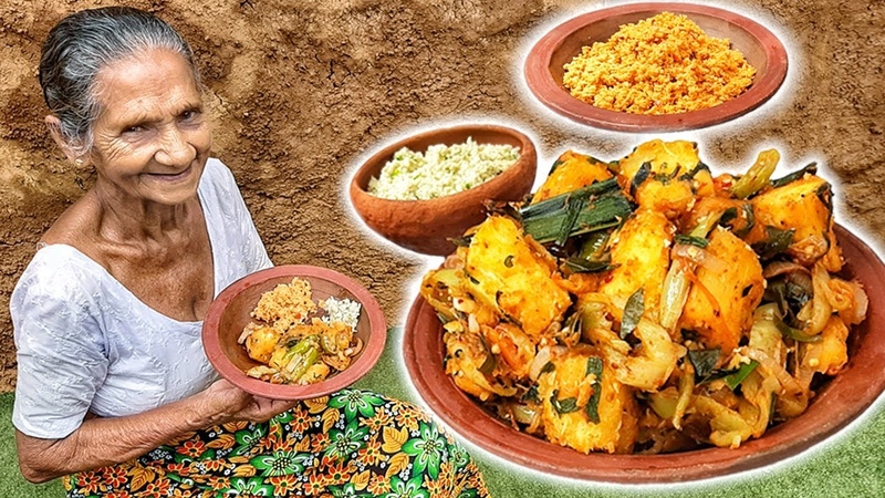 Devilled Cassava, Manioc Devilled, Manioc Devilled