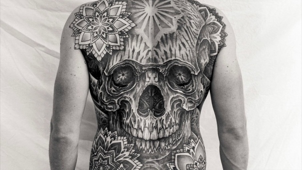 Full Back Piece Tattoo By Thomas Hooper