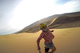 GoPro - Crazy sandboarding at the Singing Dunes. Almaty