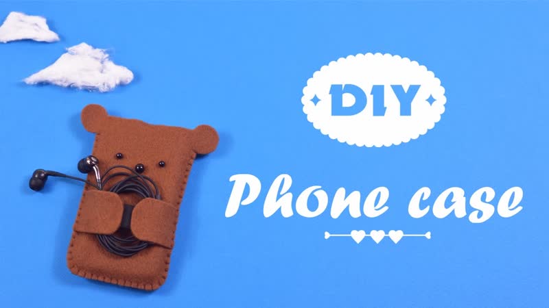 DIY Case Made of Felt for Smart Phone, How to make phone