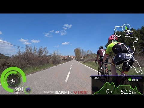 3 Hour Extra long Indoor Cycling Workout Spain Ultra HD Garmin