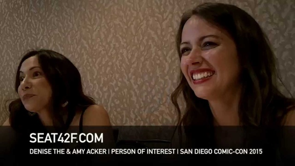 Denise Thé Amy Acker PERSON OF INTEREST Comic Con 2015