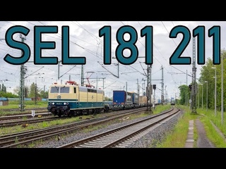 Tyfoon SEL 181 211 met Nordliner intermodaal door Oberhausen West! 4K