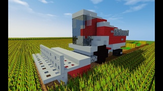 (TUTO) Vhicule : Moissonneuse batteuse / la ferme MINECRAFT FR
