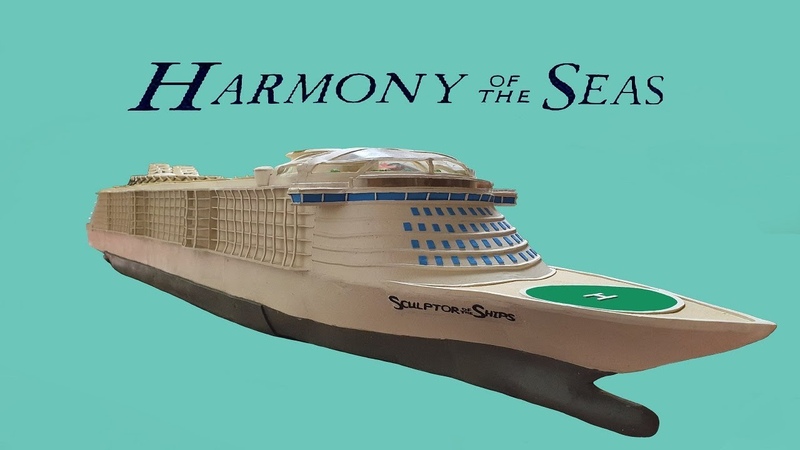 Круизный лайнер Гармония Морей из пластилина. Harmony of the Seas.