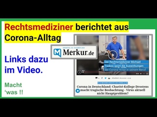 Rechtsmediziner aus seinem Corona-Alltag, tragische Beobachtung, Virus aktuell nicht Hauptproblem