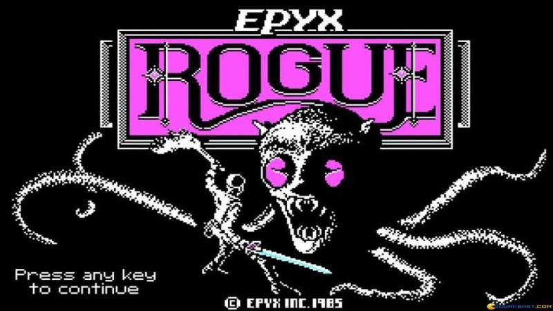 Rogue ( Epyx, commercial release) gameplay ( PC Game,