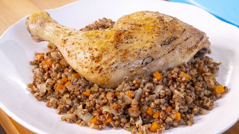 Блюдо для богачей, которые скупили всю гречку. Курица с