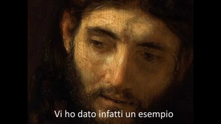 L'ultima cena di Ges, la lavanda dei piedi