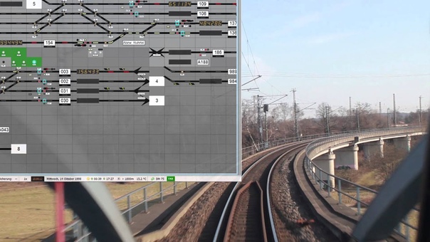 Signalsoft: Stellwerk Mathilde EMAF, Fahrt EDRH Gl. 154