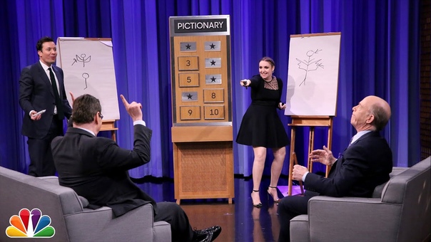 Pictionary with Lena Dunham and J. K.