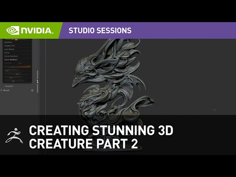Creating Stunning 3 D Creature w, Zhelong Xu Part 2: Initial