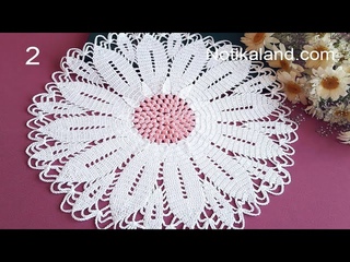 CROCHET How to crochet doily #3  EASY Tutorial Part 2, 6  - 9 round