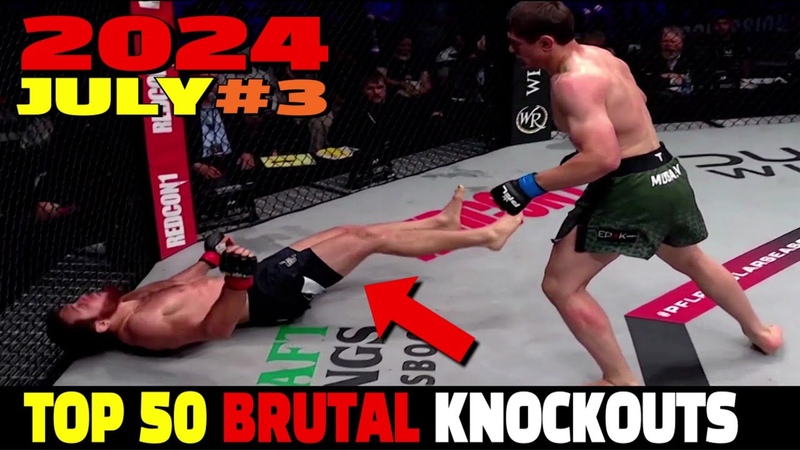 July 2024: Top 50 Brutal Knockouts, 3 ( MMA Muay Thai Kickoxing