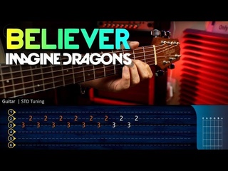 BELIEVER - Imagine Dragons - Guitar Tutorial TABS | Guitarra Cover Christianvib