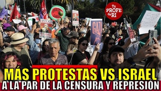 AUMENTAN PROTESTAS CONTRA I S R A E L. SER DELITO APOYAR LA CAUSA PALESTINA